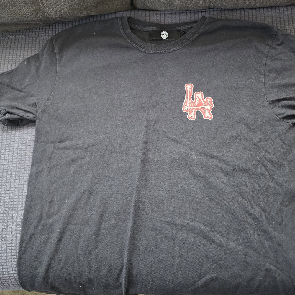 Black T-Shirt with Red Logo